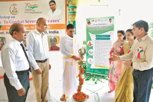 पतंजलि आयुर्वेद हॉस्पिटल के तत्वाधान में एकदिवसीय कार्यशाला का आयोजन