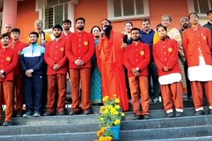 Felicitation ceremony of students who  brought glory to the institute in Joint Entrance  Examination (JEE) at Acharyakulam